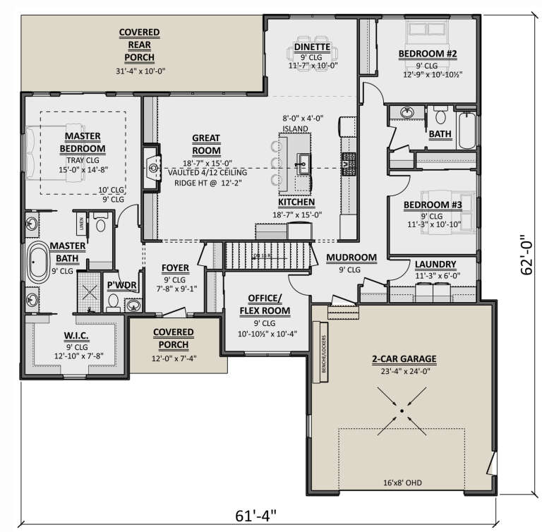 House Plan House Plan #32285 Drawing 1