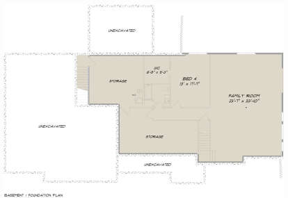 Basement for House Plan #5678-00020