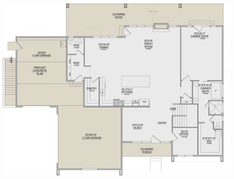 House Plan House Plan #32287 Drawing 1