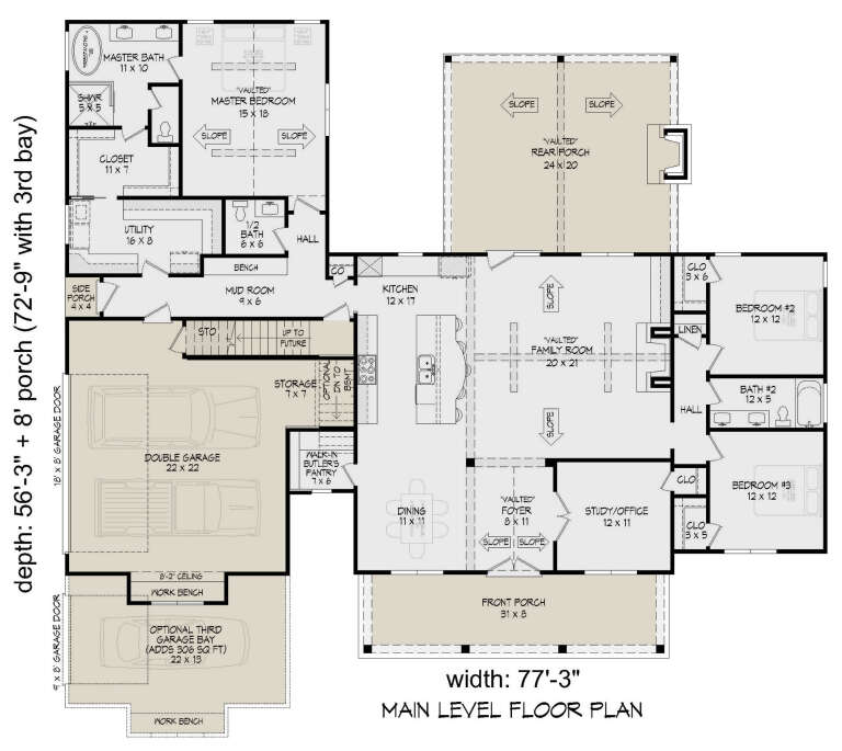 House Plan House Plan #32290 Drawing 1