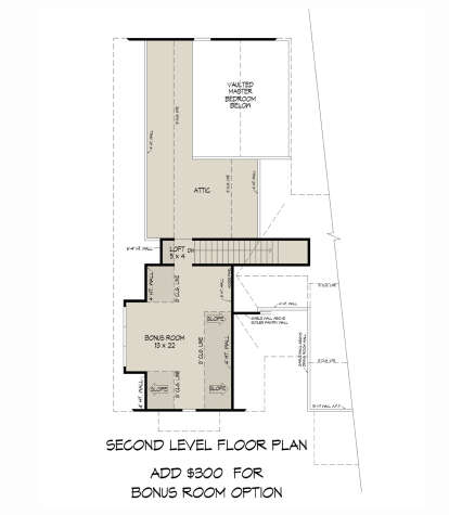Optional Bonus Room for House Plan #940-01232