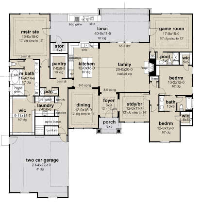 Main Floor  for House Plan #9401-00124