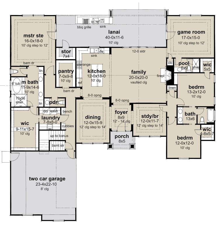 House Plan House Plan #32291 Drawing 1