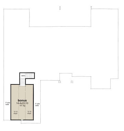 Bonus Room for House Plan #9401-00124