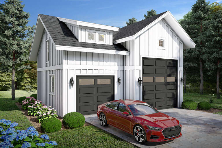 House Plan House Plan #32292 Angled Front Elevation