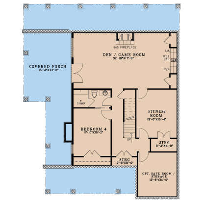 Basement for House Plan #8318-00404
