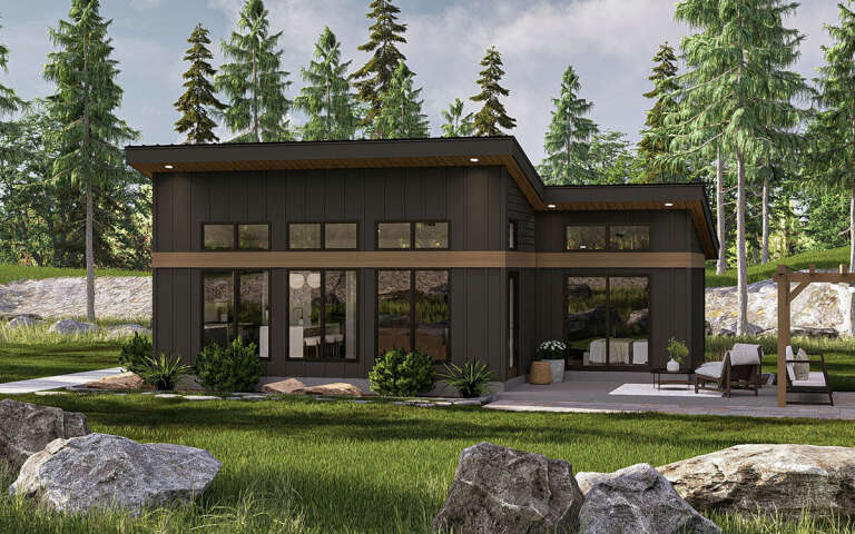 House Plan House Plan #32294 Angled Front Elevation