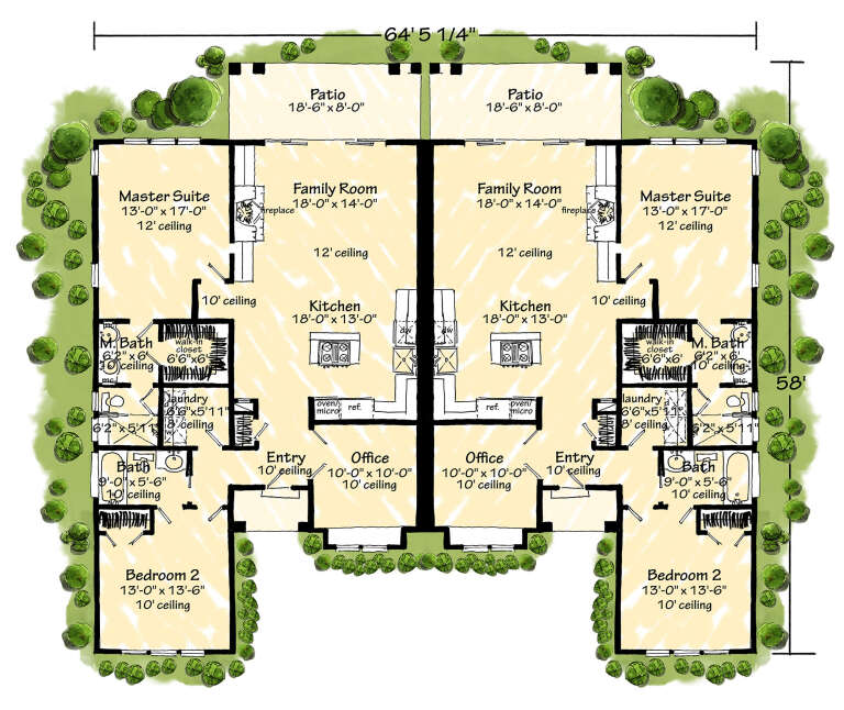 House Plan House Plan #32296 Drawing 1