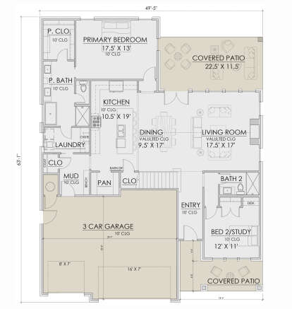 Main Floor  for House Plan #7071-00039