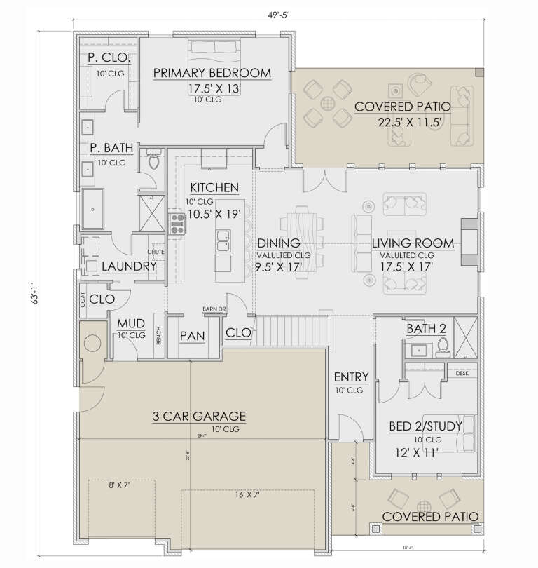 House Plan House Plan #32298 Drawing 1