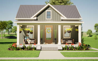 Modern Farmhouse House Plan #1070-00364 Elevation Photo