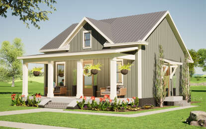 Modern Farmhouse House Plan #1070-00364 Elevation Photo