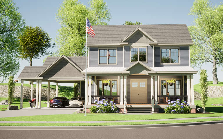 House Plan House Plan #32300 Front Elevation 