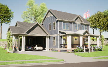 Craftsman House Plan #1070-00365 Elevation Photo