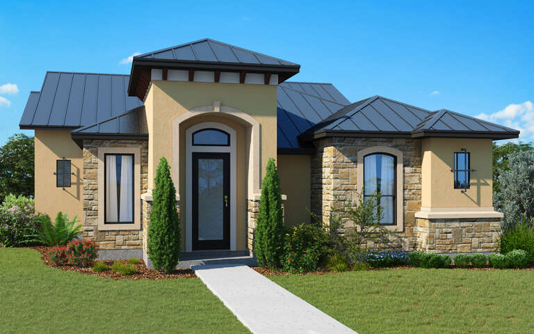 House Plan House Plan #32303 Angled Front Elevation