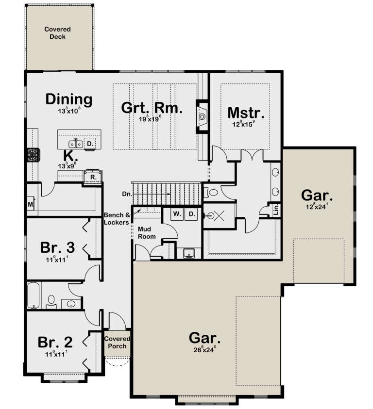 House Plan House Plan #32304 Drawing 1