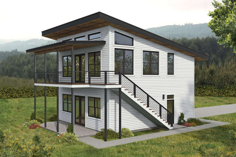 House Plan House Plan #32309 Angled Right Elevation