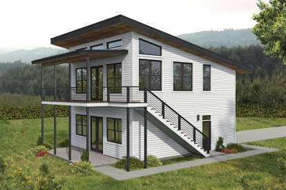 Modern House Plan #940-01236 Elevation Photo