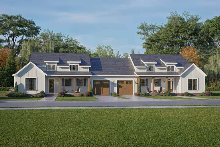 House Plan House Plan #32312 Angled Front Elevation