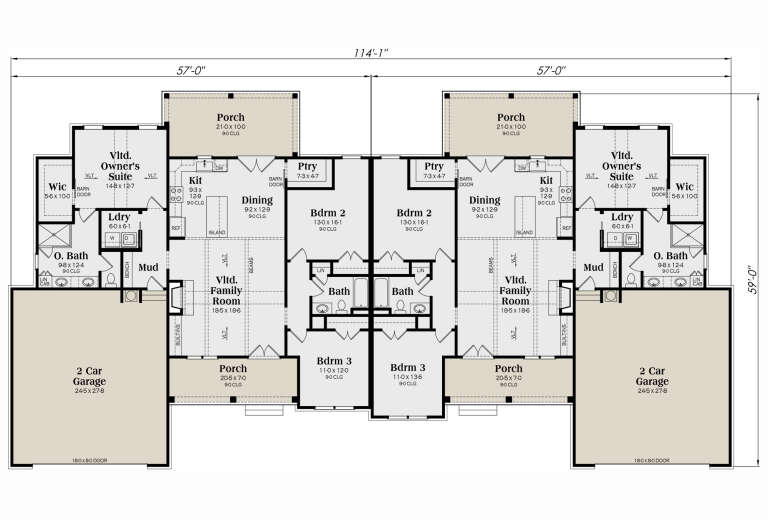 House Plan House Plan #32313 Drawing 1