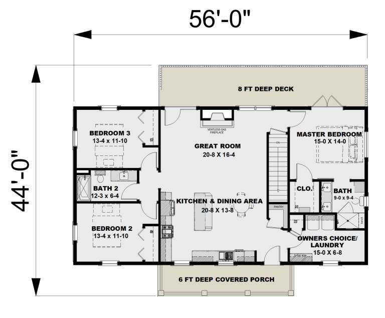 House Plan House Plan #32315 Drawing 1