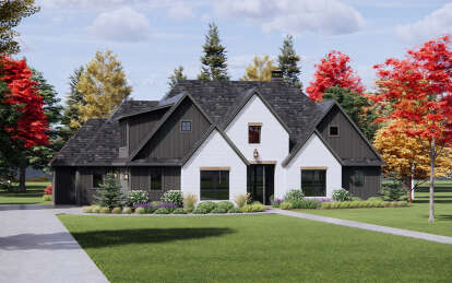 Modern Transitional House Plan #7983-00139 Elevation Photo