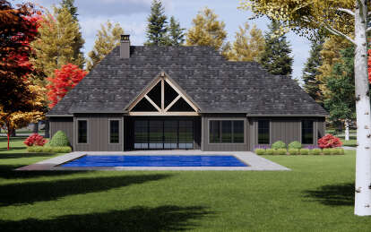Modern Transitional House Plan #7983-00139 Elevation Photo