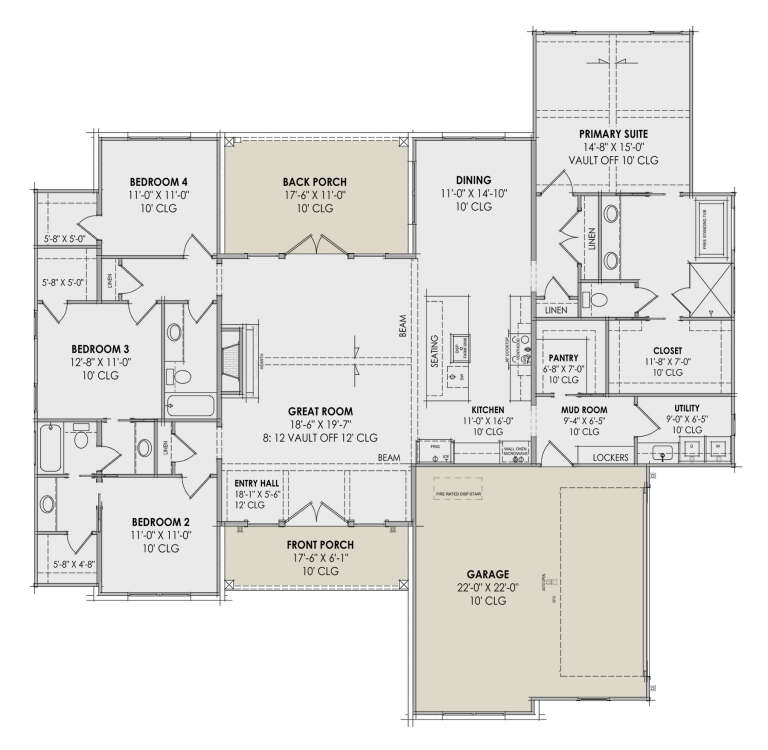House Plan House Plan #32319 Drawing 1