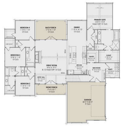 Main Floor  for House Plan #7983-00141