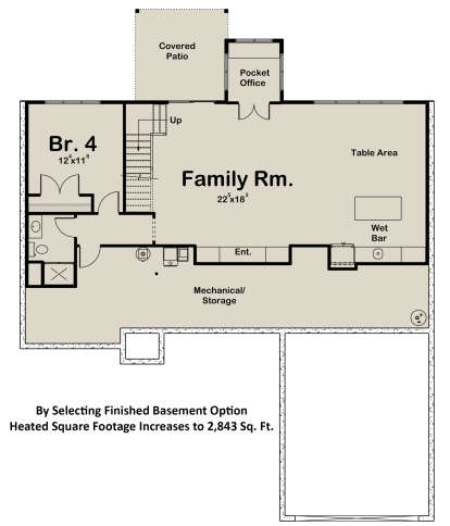 Basement for House Plan #1935-00002