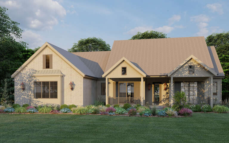 House Plan House Plan #32323 Angled Front Elevation
