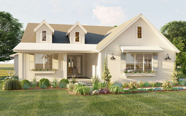 House Plan House Plan #32324 Angled Front Elevation