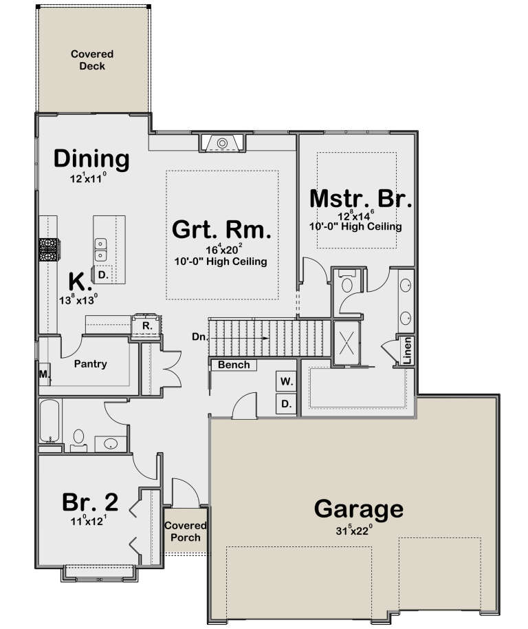 House Plan House Plan #32325 Drawing 1