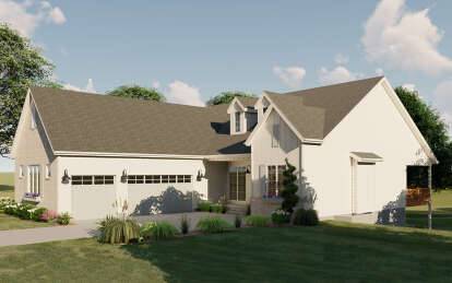 Traditional House Plan #1935-00007 Elevation Photo