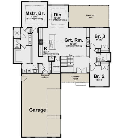 Main Floor  for House Plan #1935-00007
