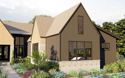 Modern Transitional House Plan #1935-00008 Elevation Photo