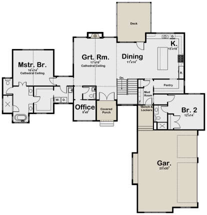 Main Floor  for House Plan #1935-00008