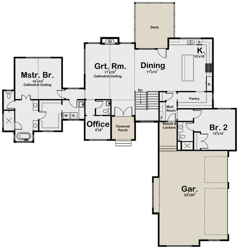 House Plan House Plan #32328 Drawing 1