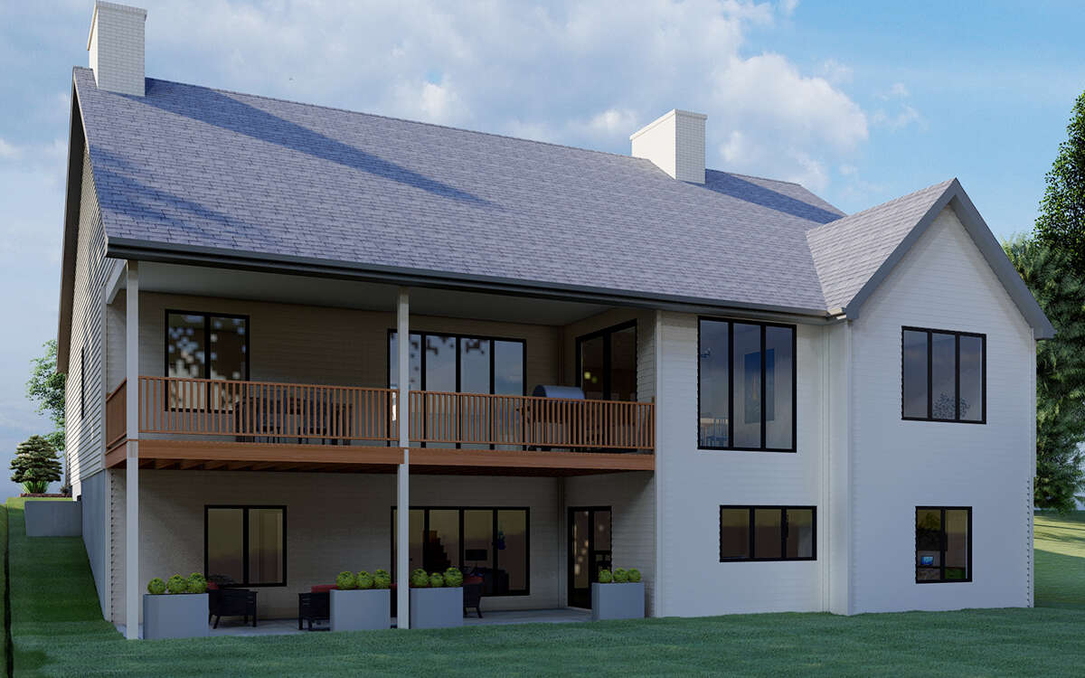 French Country Plan - 2,250 Square Feet, 3 Bedrooms, 2.5