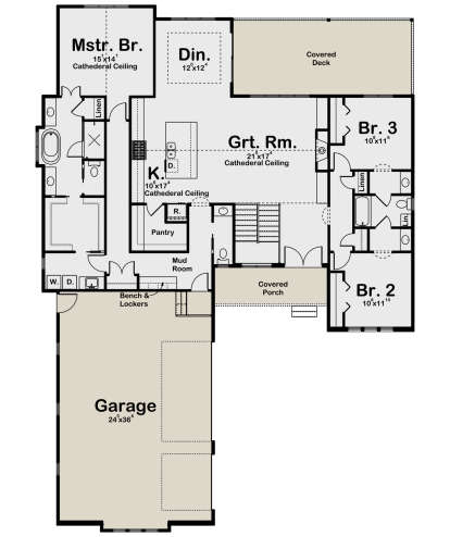 Main Floor  for House Plan #1935-00009