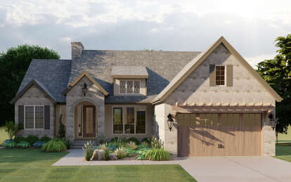 European House Plan #1935-00010 Elevation Photo