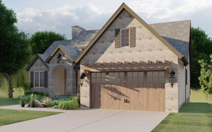 European House Plan #1935-00010 Elevation Photo