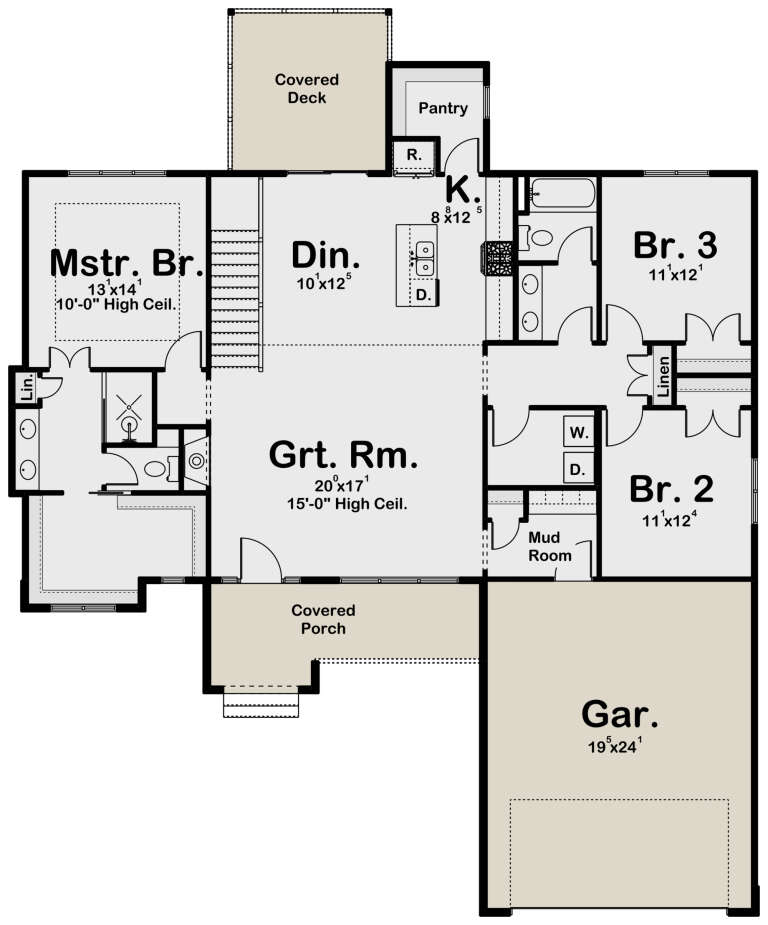 House Plan House Plan #32330 Drawing 1
