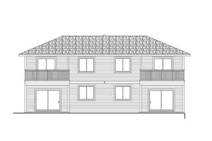 Traditional House Plan #035-01112 Elevation Photo