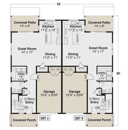 Main Floor  for House Plan #035-01112