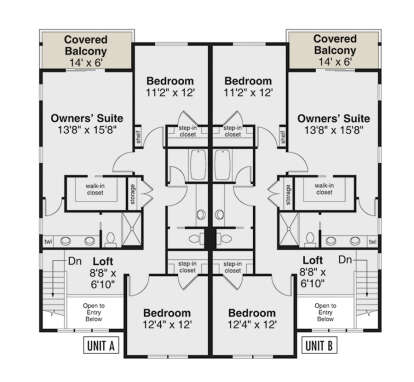 Second Floor for House Plan #035-01112