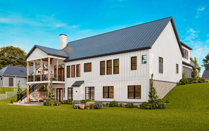 Modern Farmhouse House Plan #699-00401 Elevation Photo