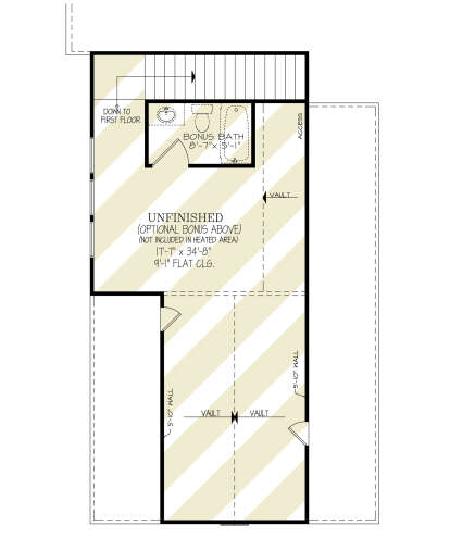 Bonus Room for House Plan #699-00401