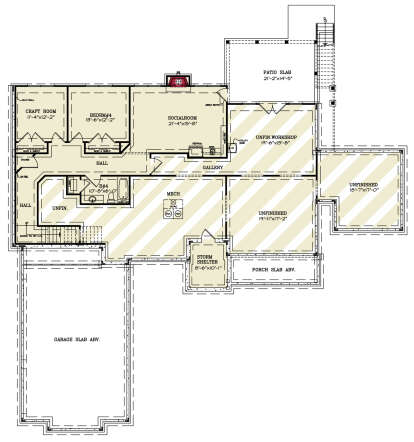 Basement for House Plan #699-00401