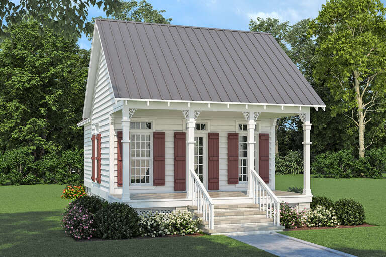 House Plan House Plan #32336 Angled Front Elevation